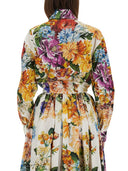 Dolce & Gabbana Flower Bouquet Print Poplin Shirt
