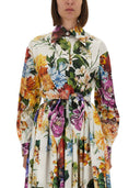 Dolce & Gabbana Flower Bouquet Print Poplin Shirt