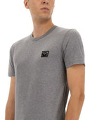Dolce & Gabbana Baumwoll -T -Shirt mit Logo Plaque