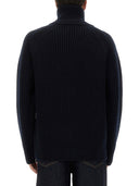 Dries Van Noten Jersey de lana con cremallera