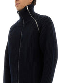 Dries Van Noten Jersey de lana con cremallera