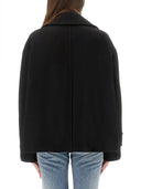 Chloé Double Breasted Jacket With Peaked Lapels
