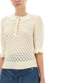 Chloé Jersey De Ganchillo De Algodón