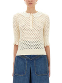 Chloé Jersey De Ganchillo De Algodón