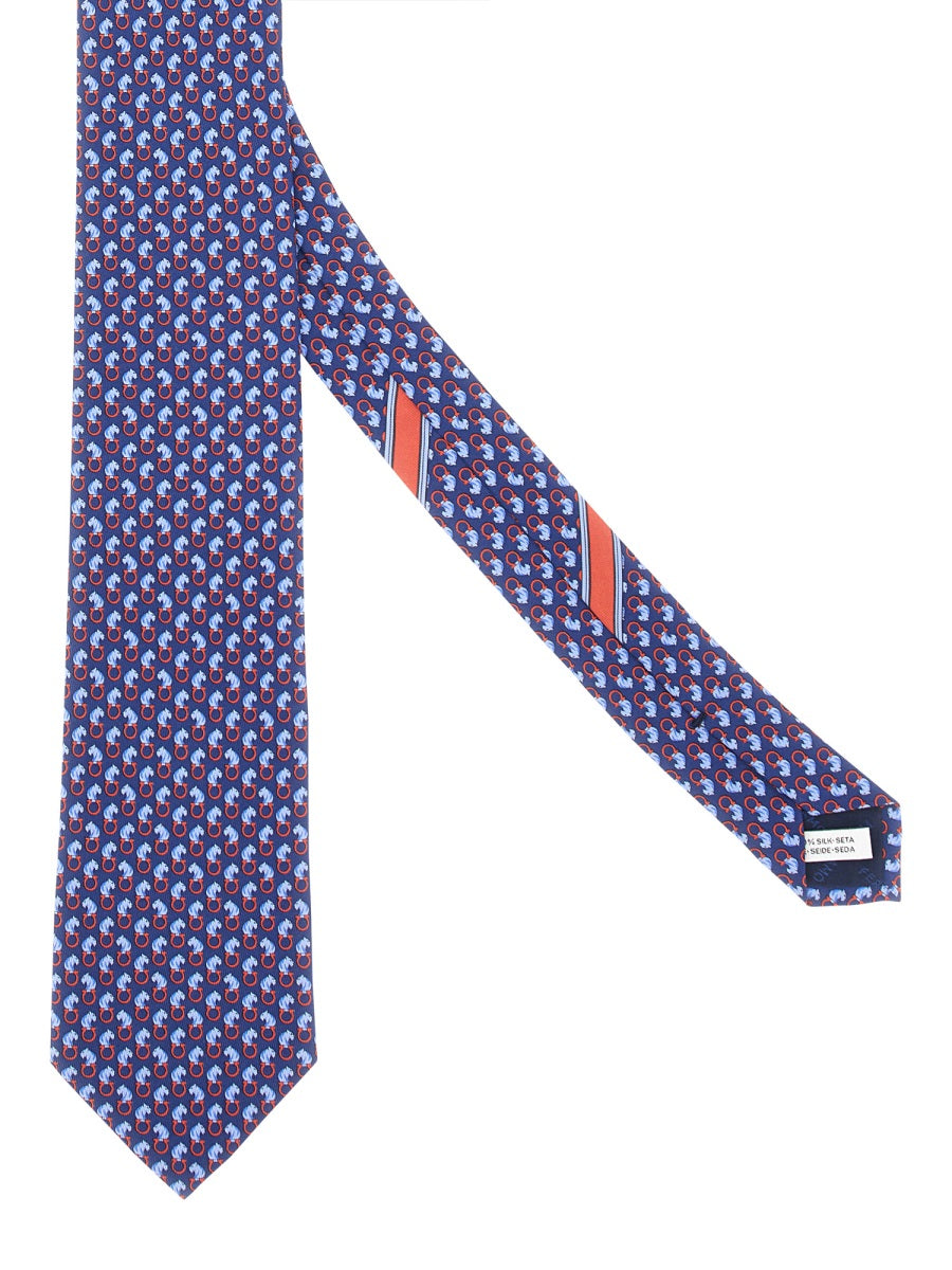 Ferragamo Feline Print Tie