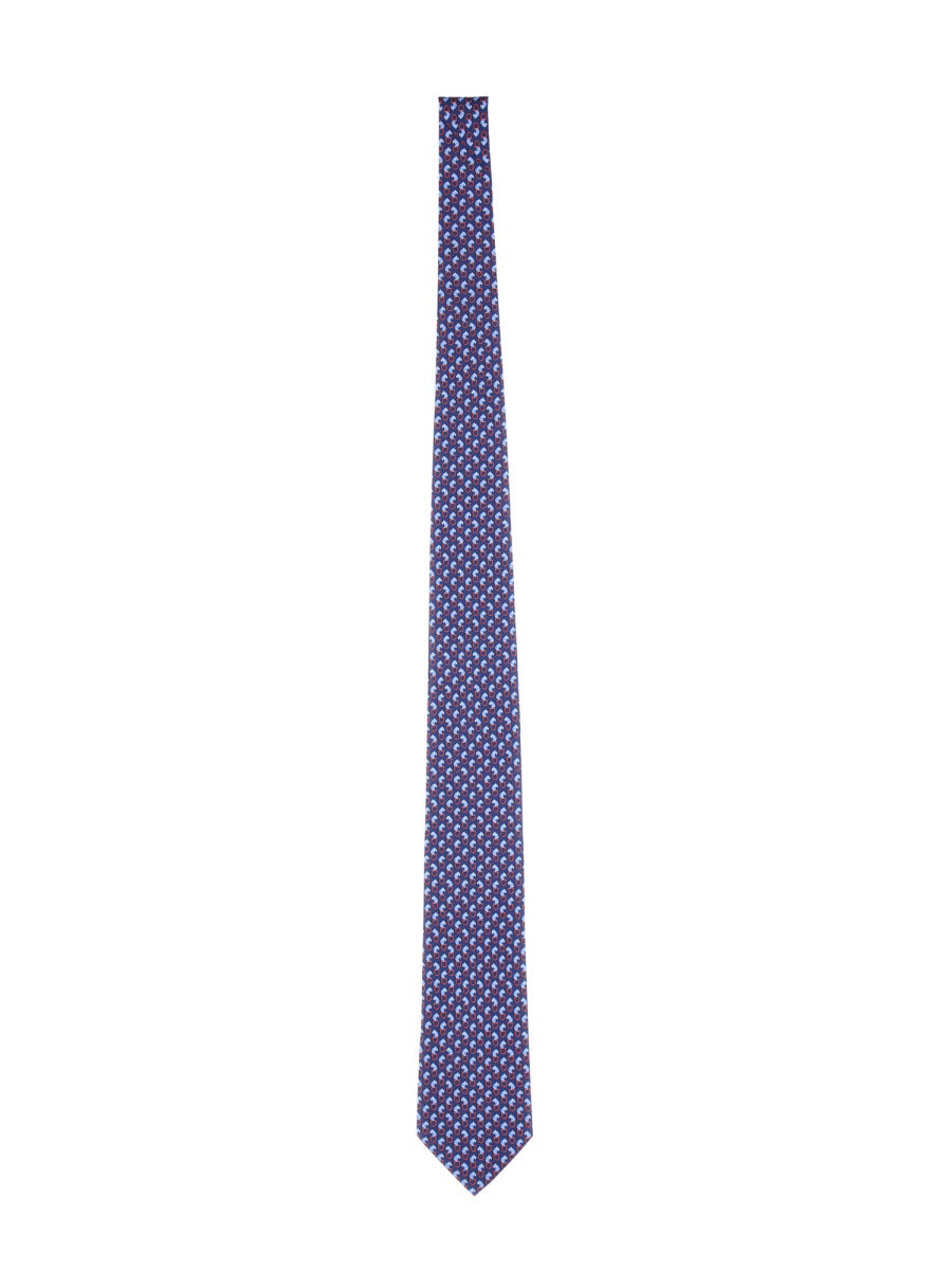 Ferragamo Feline Print Tie