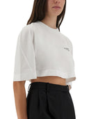 Givenchy beskåret T -shirt med logoprint