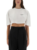 Givenchy beskåret T -shirt med logoprint