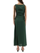 Ganni Gathered Satin Dress