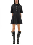 Ganni mini robe avec boutons festonnés