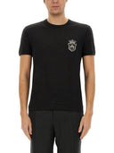 Camiseta de algodón Dolce & Gabbana con parche heráldico