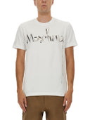 T-shirt en coton imprimé Moschino