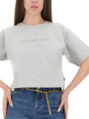 Michael por Michael Kors Camiseta recortada con logotipo en relieve