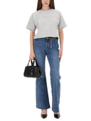 Michael por Michael Kors Camiseta recortada con logotipo en relieve
