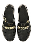 Moschino "Jelly" -Sandale mit Schriftzug Logo