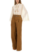 Chloé Fluid Silk Georgette And Lace Blouse