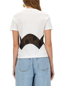 Maglietta Nina Ricci Jersey con inserto in pizzo