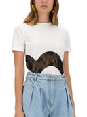 Maglietta Nina Ricci Jersey con inserto in pizzo