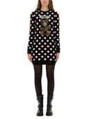 Moschino polka dot kjole med logo