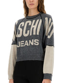 Moschino Jeans Jersey med indlagt logo