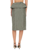 Falda midi a rayas de Dries Van Noten