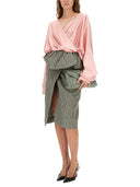 Falda midi a rayas de Dries Van Noten