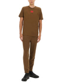 로고 레이블이있는 휴고 조깅 바지