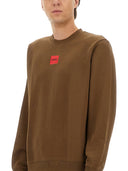 Bluza Hugo Regular Fit z etykietą logo