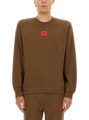 Bluza Hugo Regular Fit z etykietą logo