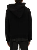 Rick Owens Drkshdw Asymmetrisches Zipper -Sweatshirt