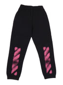 Pantalon de survêtement Off White Arrow Spray Noir Fuchsia