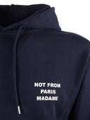 Dr�Le De Monsieur Navy Bold Slogan Hoodie