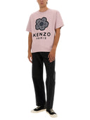 Kenzo übergroße T -Shirt mit "Boke Flower" -Fotterie