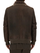 Chaqueta bombardera de cuero Rick Owens