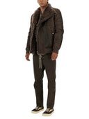 Chaqueta bombardera de cuero Rick Owens