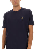 Vivienne Westwood T Shirt With Orb Embroidery
