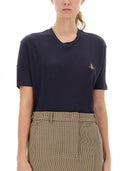 Vivienne Westwood T Shirt With Orb Embroidery
