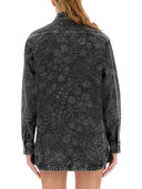 Golden Goose "Ollie Boyfriens" Shirt With Laser Flowers