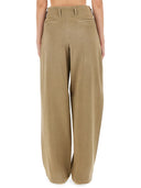 Pantalones de algodón de oro dorado