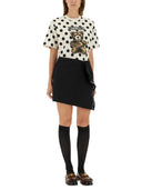 Jupe enveloppe de laine Moschino