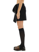 Jupe enveloppe de laine Moschino