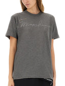 Moschino T -shirt med broderet logo