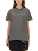 Moschino T -shirt med broderet logo