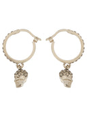 Alexander Mc Queen Skull Hoop Earrings