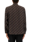 Camisa de seda impresa Fendi