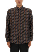 Camisa de seda impresa Fendi