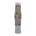 Jean Paul Gaultier Mariniere Grape Long Dress