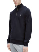 Fred Perry Halb -Zipper -Sweatshirt