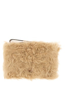 Anya Hindmarch "Shearling Eyes" Sac d'embrayage