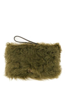 Anya Hindmarch "Shearling Eyes" Clutch -Tasche